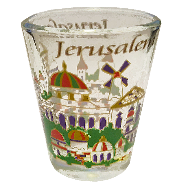 Jerusalem Churches Shot Glass